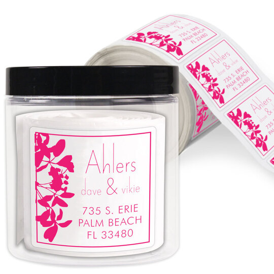 Wildflowers Square Address Labels